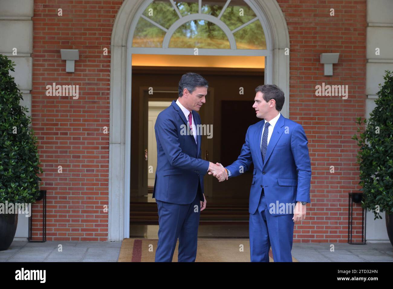 Madrid, 05/07/2019. Rencontre entre Pedro Sánchez et Albert Rivera. Photo : Jaime García Achdc. Crédit : Album / Archivo ABC / Jaime García Banque D'Images