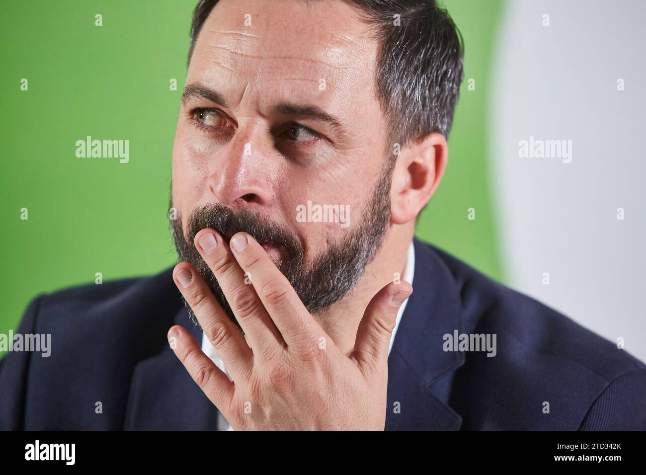 Madrid, 12/04/2018. Entretien avec Santiago Abascal, président de VOX au siège du parti. Photo : Guillermo Navarro ARCHDC. Crédit : Album / Archivo ABC / Guillermo Navarro Banque D'Images Madrid, 12/04/2018. Entretien avec Santiago Abascal, président de VOX au siège du parti. Photo : Guillermo Navarro ARCHDC. Crédit : Album / Archivo ABC / Guillermo Navarro Banque D'Images