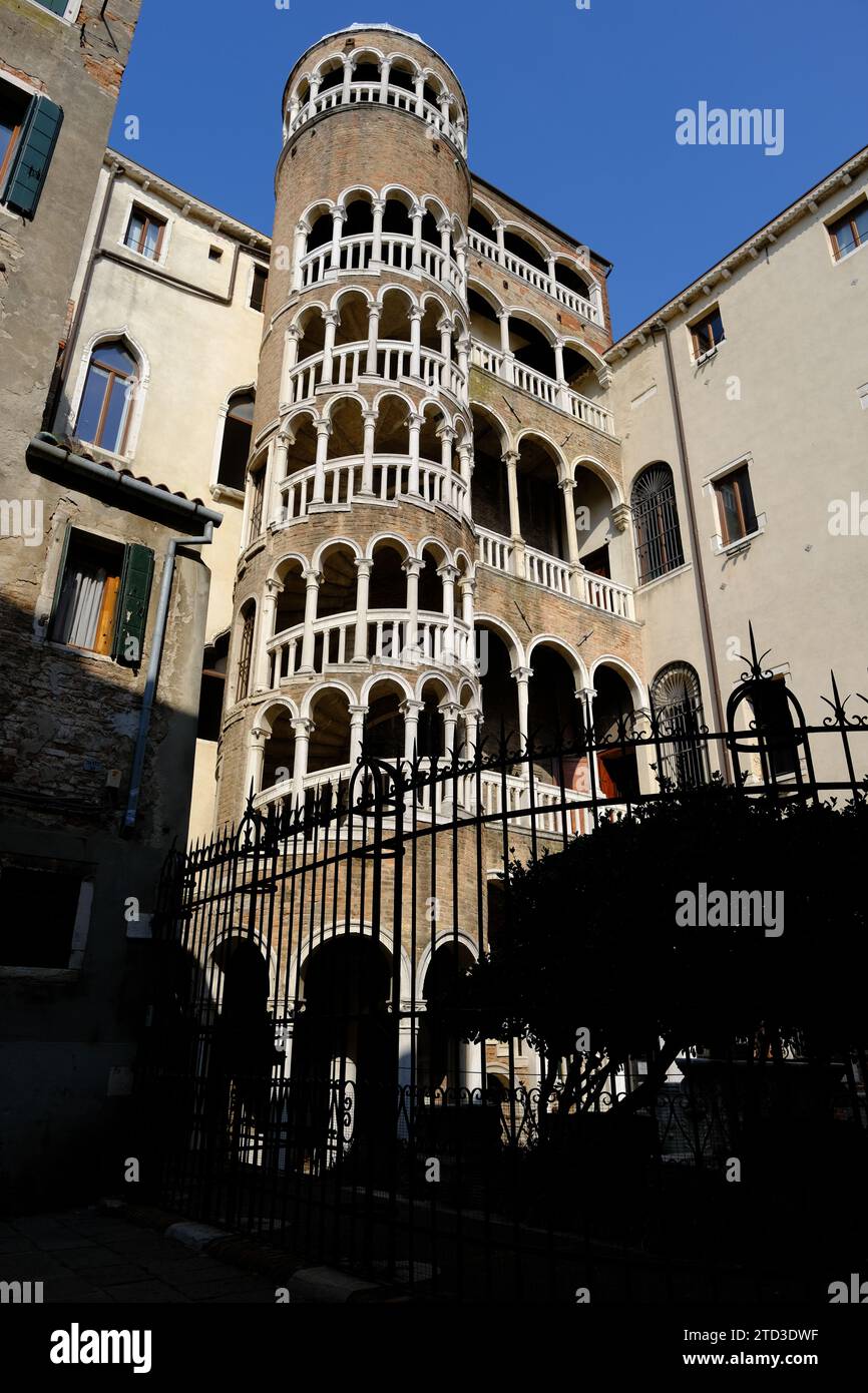 Venise Italie - Palazzo Contarini del Bovolo - palais avec escalier en colimaçon Banque D'Images