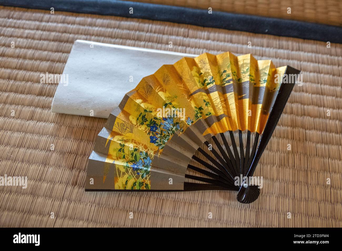 La cérémonie du thé japonaise traditionnelle. Banque D'Images