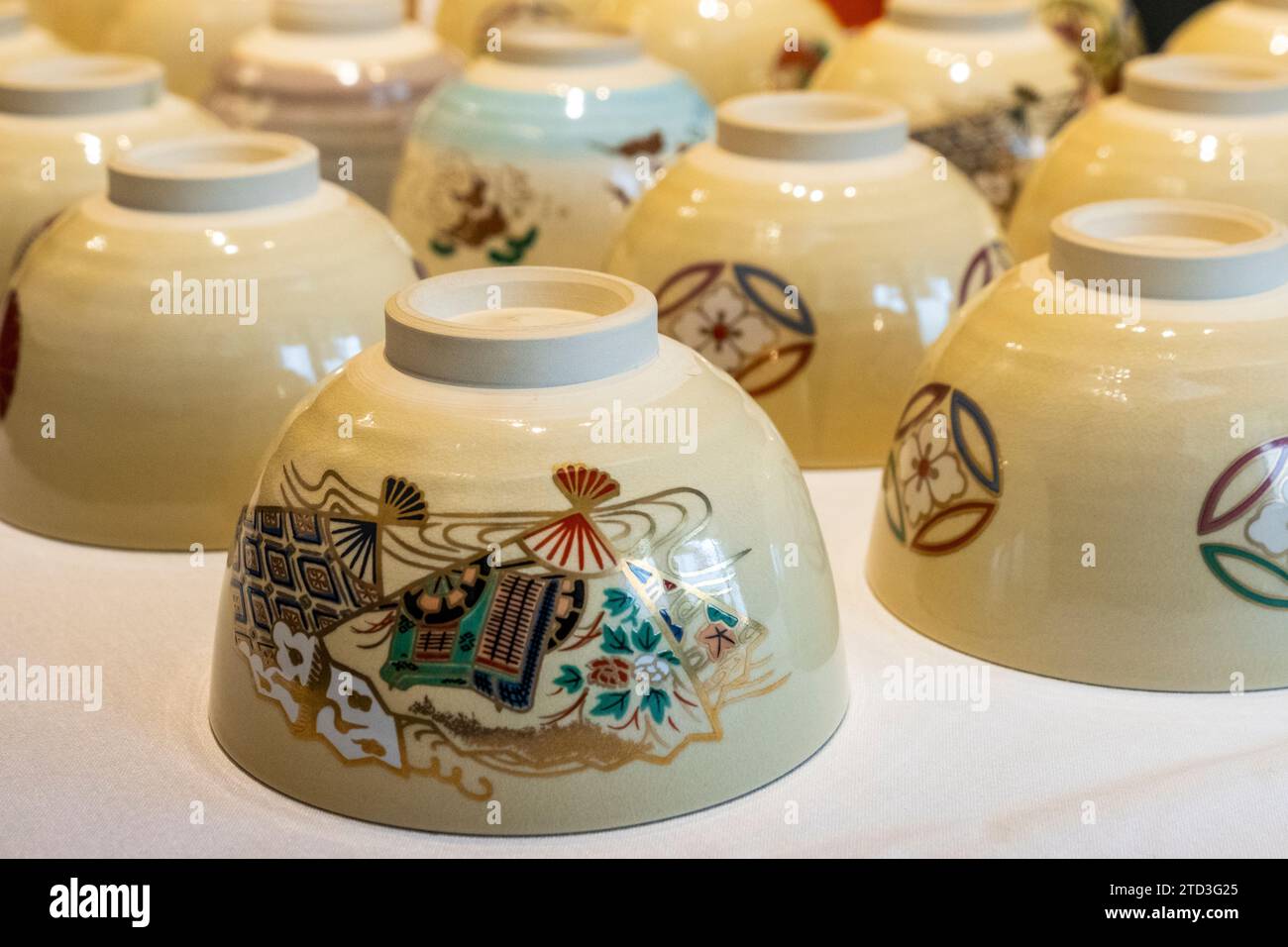 La cérémonie du thé japonaise traditionnelle. Banque D'Images