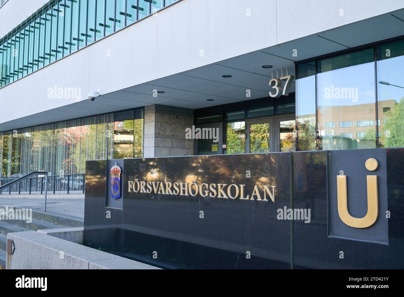 Collège de commandement et d'état-major Foersvarshoegskolan, Université des forces armées suédoises, Drottning Kristinas vaeg, Stockholm, Suède Banque D'Images