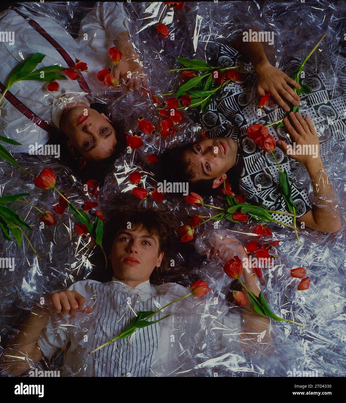New Romantic Rock Band Askari, Johannesburg, Afrique du Sud, 1986. De la collection - musiciens sud-africains des années 1980 - Archives photographiques Don Minnaar Banque D'Images
