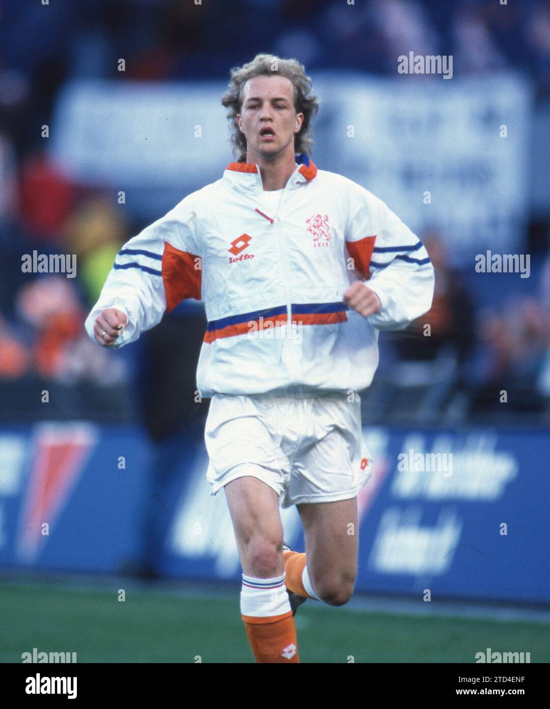 Football, firo : 24 avril 1996 Championnat d'Europe de football préparation au Championnat d'Europe Euro, match amical, préparation au match international 1996, photos d'archives, photos d'archives, archives Allemagne - pays-Bas, Hollande 0:1 Jordi Cruyff, demi-chiffre Banque D'Images