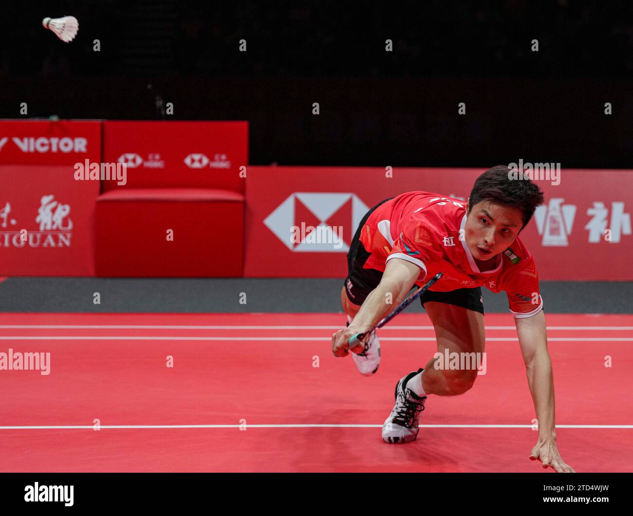 (231216) HANGZHOU, 16 déc. 2023 (Xinhua) Shi Yuqi concourt lors