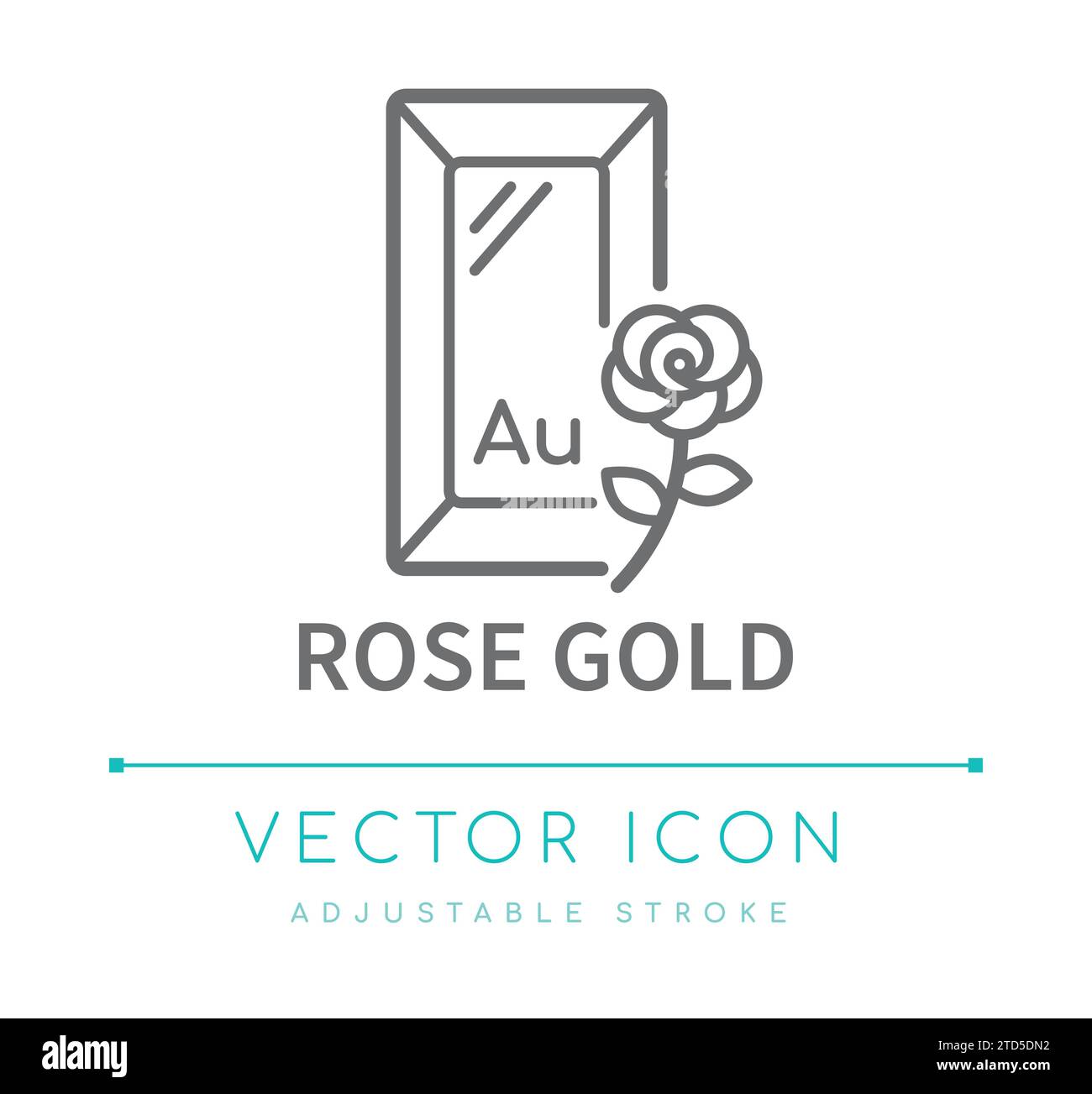 Icône de ligne vectorielle de bijoux en or rose Illustration de Vecteur Icône de ligne vectorielle de bijoux en or rose Illustration de Vecteur
