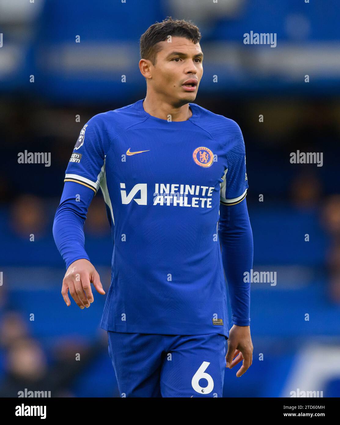 Chelsea, Royaume-Uni. 16 décembre 2023. Chelsea v Sheffield United - Premier League - Stamford Bridge. Thiago Silva de Chelsea lors du match de Premier League contre Sheffield United. Crédit photo : Mark pain/Alamy Live News Banque D'Images