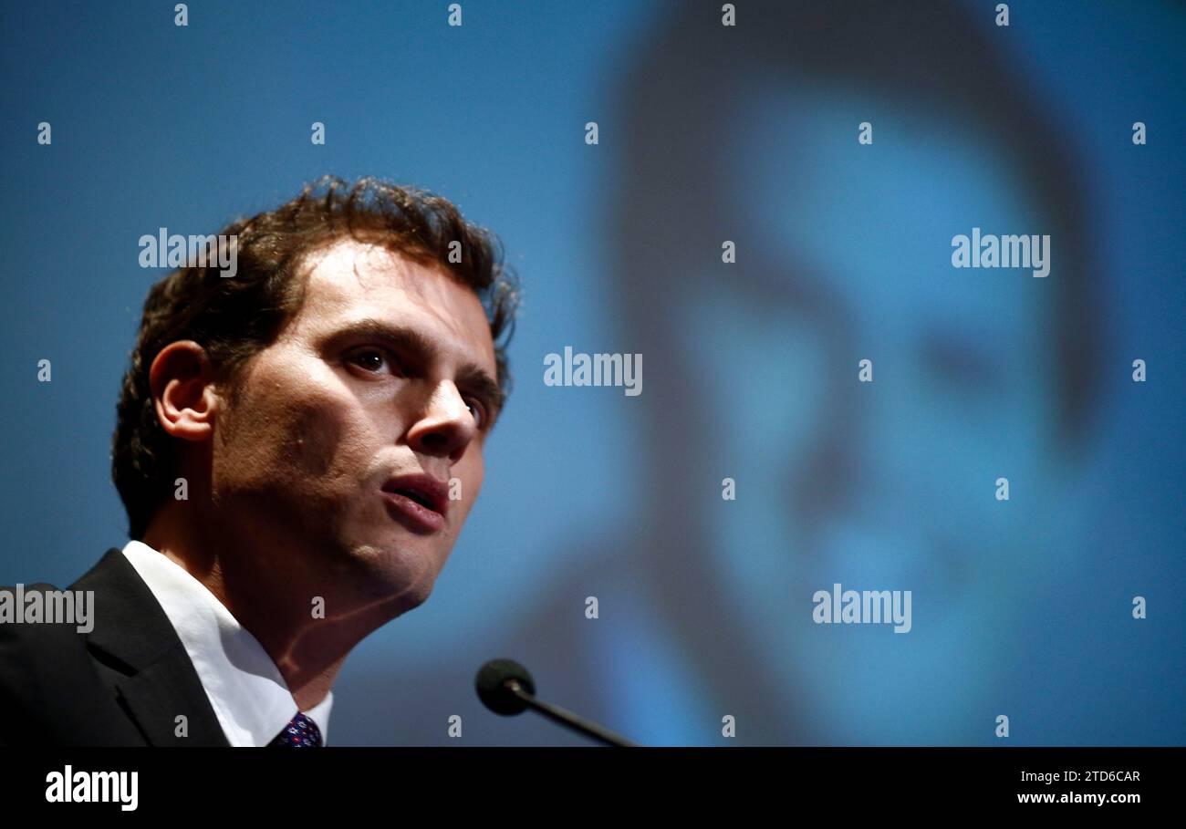 Madrid, 02/17/2015. Albert Rivera à un événement Ciudadanos. Photo : Oscar del Pozo. Archdc. Crédit : Album / Archivo ABC / Oscar del Pozo Banque D'Images