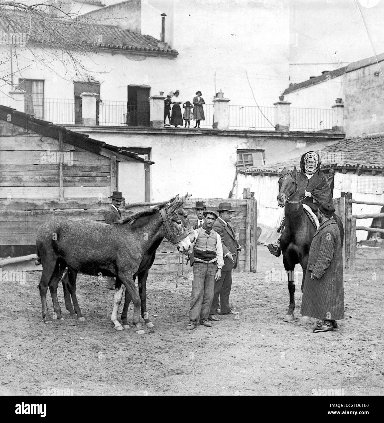 03/19/1911. Muley ali Katiri, de Fès, frère du Sultan, arrivé à Séville pour acheter des Mules. Photo : barrière. Crédit : Album / Archivo ABC / Juan Barrera Banque D'Images