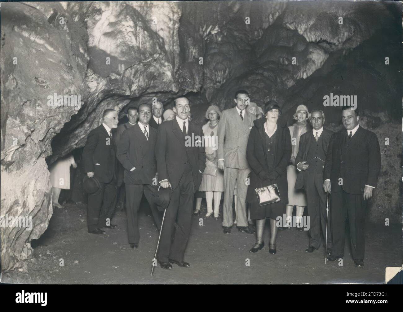 11/23/1929. Visite des Rois à la Grotte des merveilles. Crédit : Album / Archivo ABC / Juan Barrera Banque D'Images