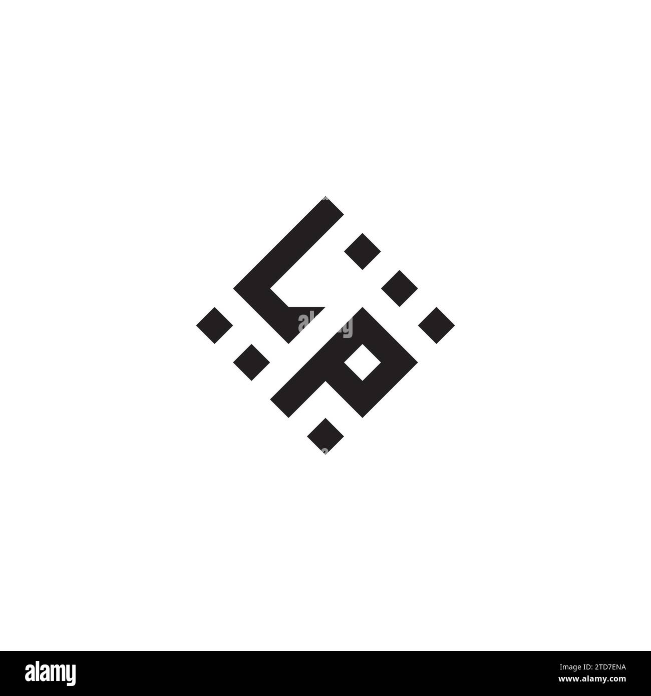 Logo de concept géométrique abstrait PL dans un design professionnel de haute qualité qui sera le meilleur pour le style de rue Illustration de Vecteur