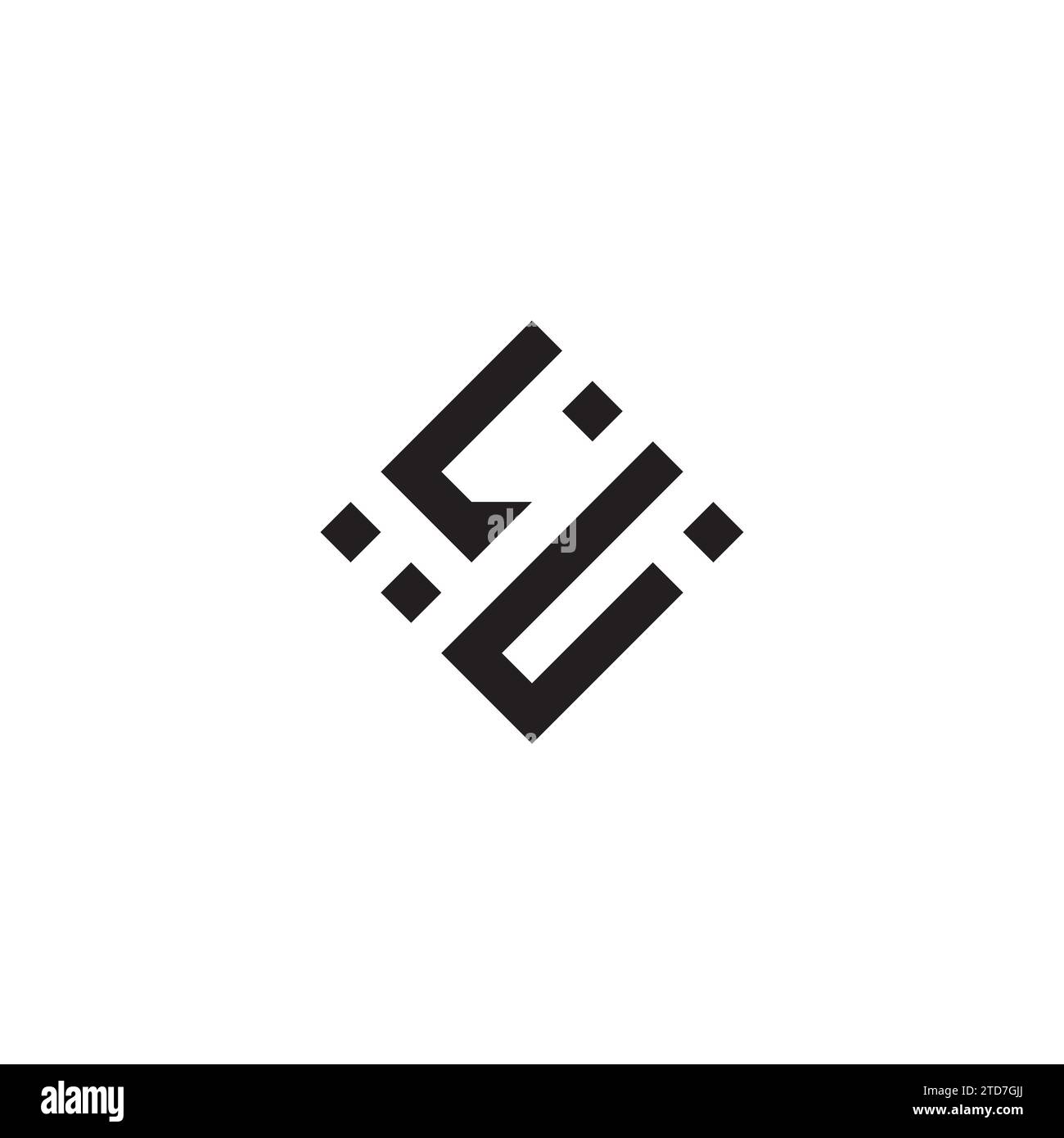 Logo de concept géométrique abstrait UL dans un design professionnel de haute qualité qui sera le meilleur pour le style de rue Illustration de Vecteur