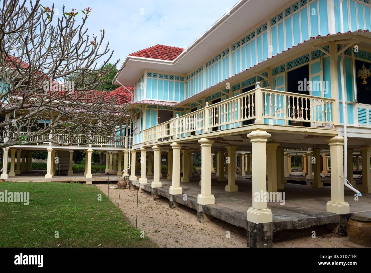 À l'ancien palais royal de Mrigadayavan (Palais en teck). Dans les environs de Cha Am, Thaïlande Banque D'Images