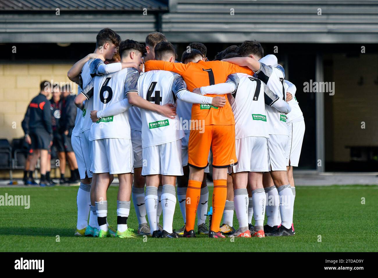 Swansea, pays de Galles. 25 novembre 2023. Action du match de la coupe de la Ligue de développement professionnel des moins de 16 ans entre Swansea City et AFC Bournemouth à la Swansea City Academy à Swansea, pays de Galles, Royaume-Uni le 25 novembre 2023. Crédit : Duncan Thomas/Majestic Media. Banque D'Images