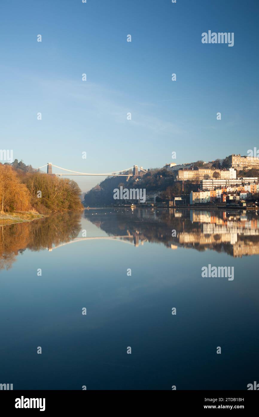 Pont suspendu de Clifton et Hotwells. Bristol, Royaume-Uni. Banque D'Images