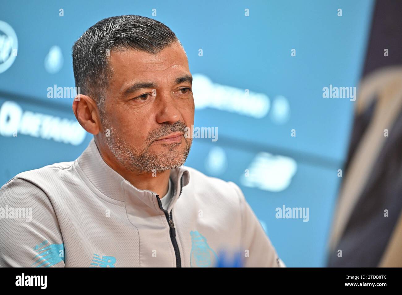 Porto, Portugal. 17 décembre 2023. Vila Nova de Gaia, 12/07/2023 - la conférence de presse de Sérgio Conceição a eu lieu ce matin au centre d'entraînement d'Olival en prévision du match Sporting vs FC Porto, comptant pour la ligue Portugal Bwin. (Pedro Granadeiro/Global Imagens) crédit : Atlantico Press/Alamy Live News Banque D'Images