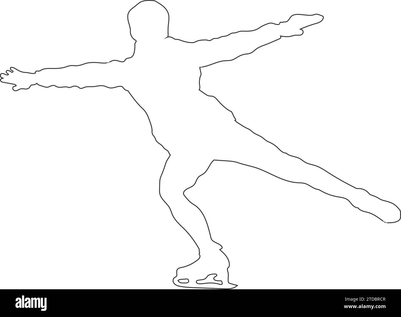 illustration vectorielle d'icône de sport de patinage artistique Illustration de Vecteur