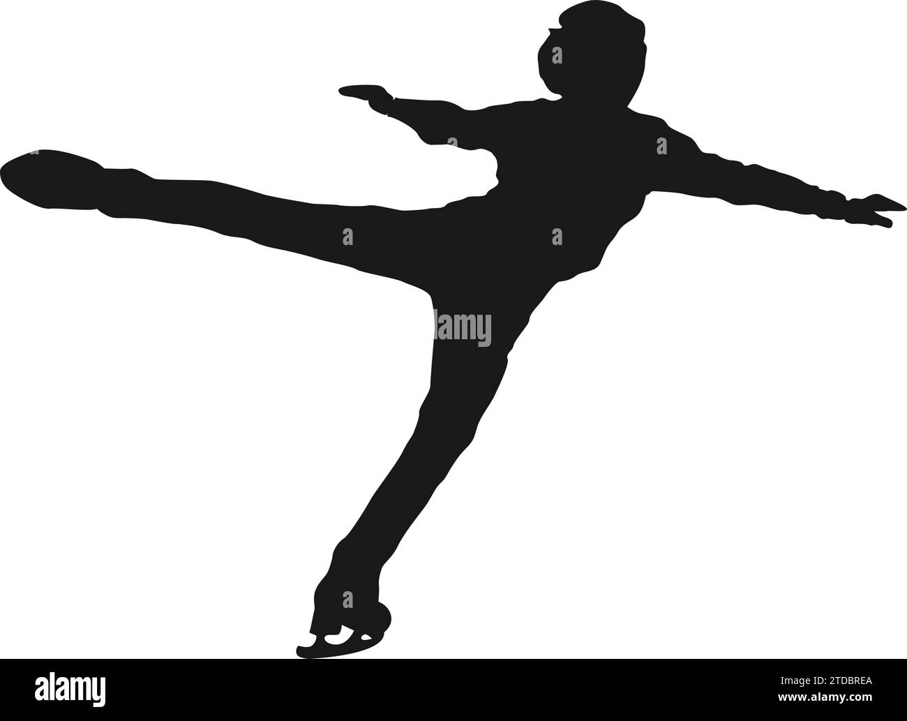 illustration vectorielle d'icône de sport de patinage artistique Illustration de Vecteur