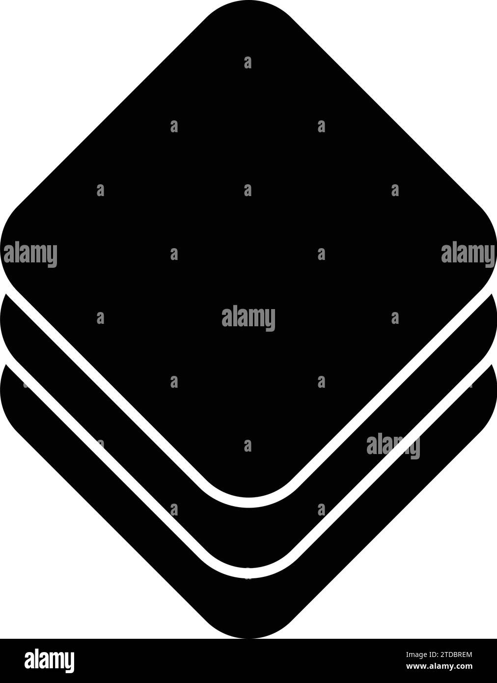 illustration vectorielle d'icône de calque Illustration de Vecteur