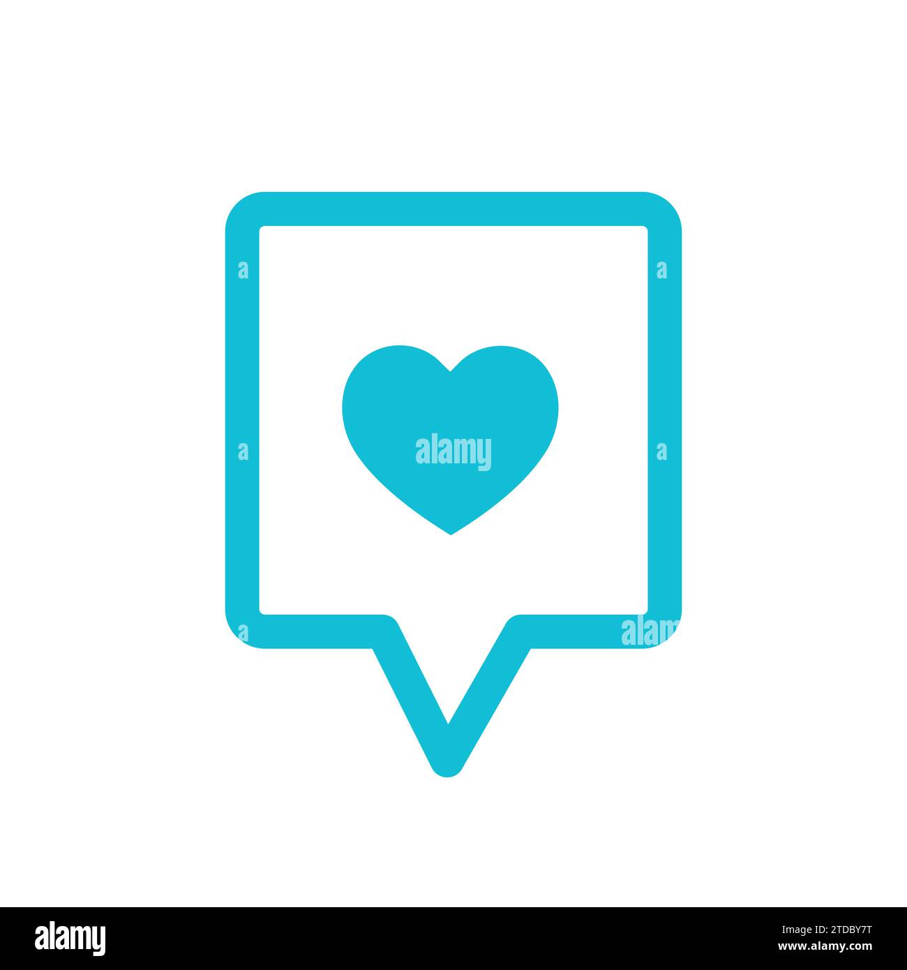 Favori, amour, comme icône. À partir du jeu d'icônes bleues. Illustration de Vecteur