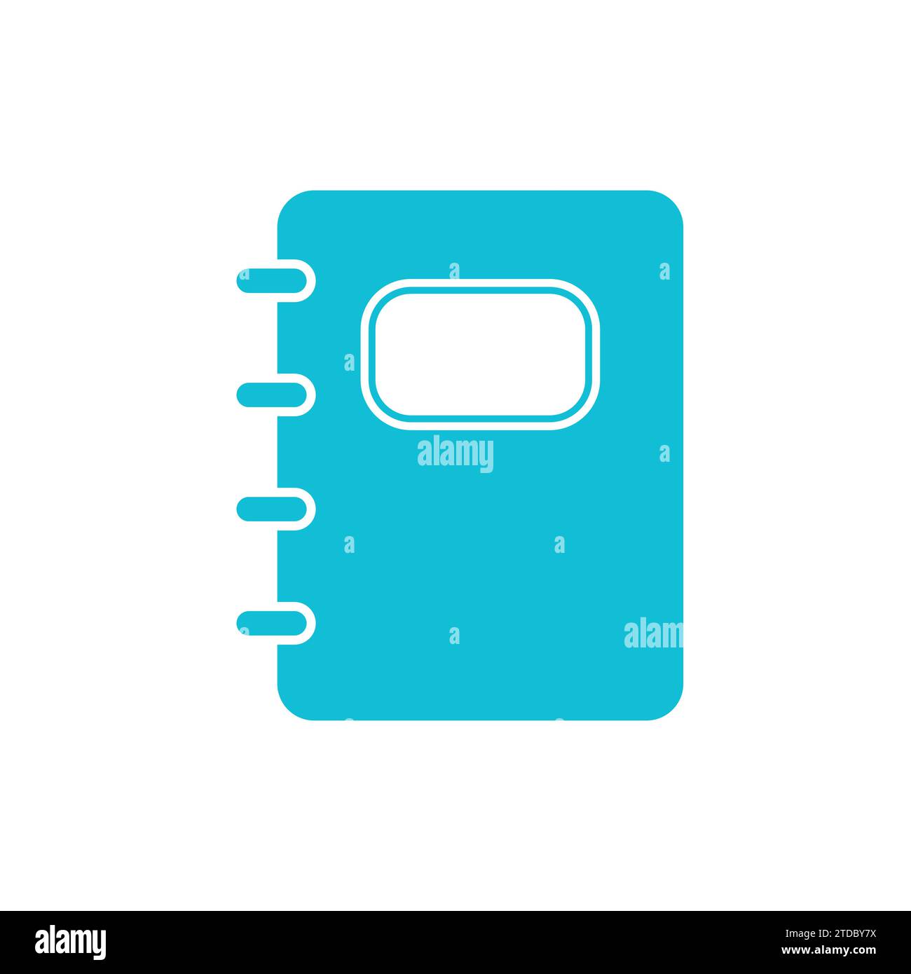 Icône Carnet de papeterie. À partir du jeu d'icônes bleues. Illustration de Vecteur