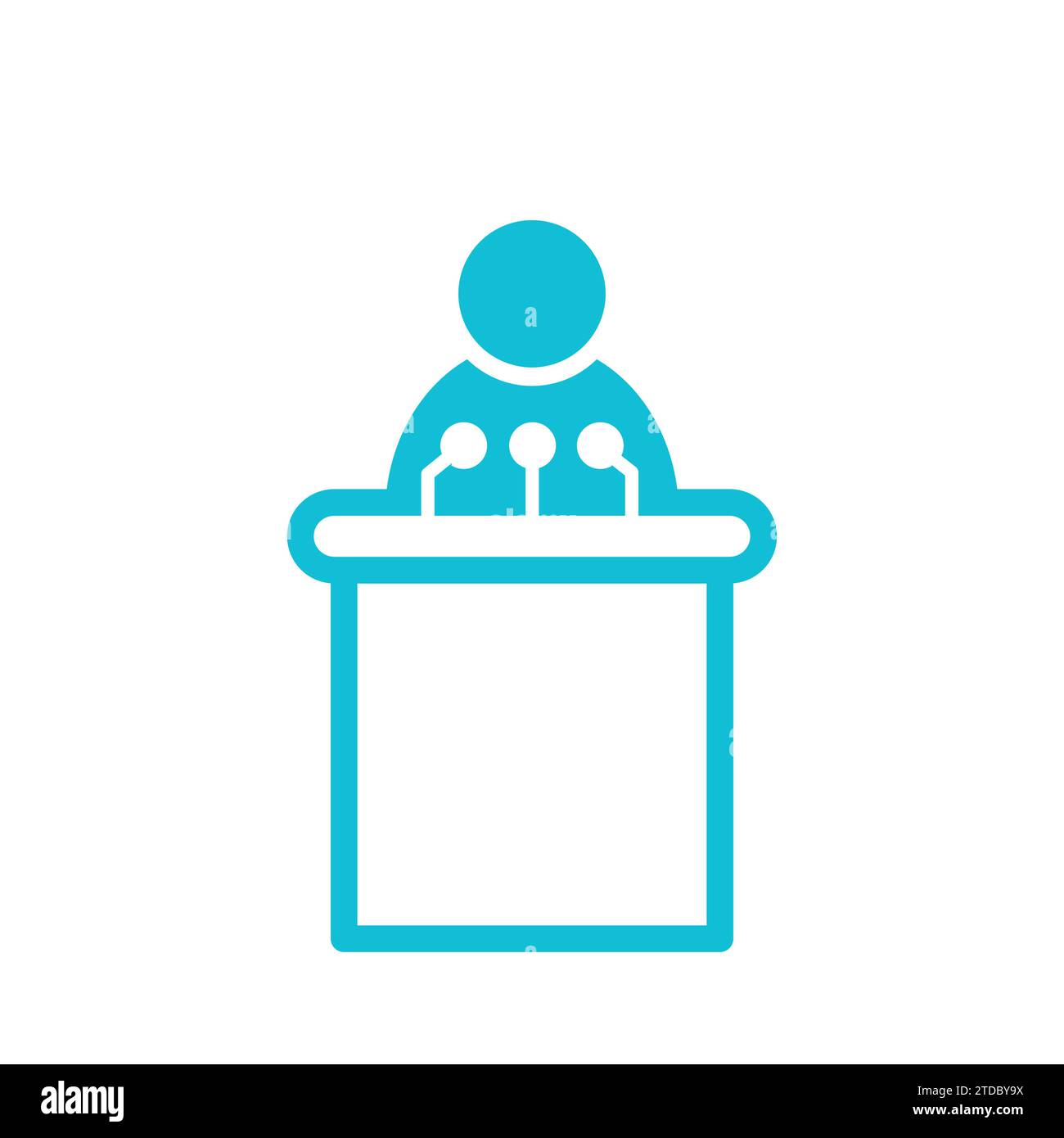 Icône de conférence de réunion de salle de presse, avatar, fond blanc de personnes Illustration de Vecteur