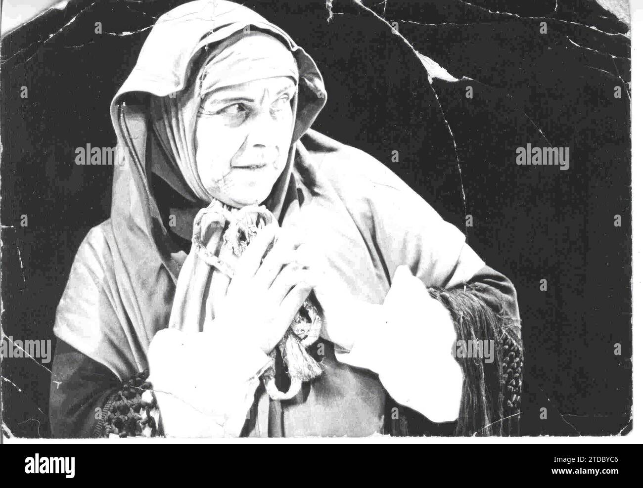 12/31/1967. Maria Zamorano Ruiz, Talegona, dans le rôle de Celestina, qu'elle a joué à la fin des années 60 dans toute l'Espagne date approximative. Crédit : Album / Archivo ABC Banque D'Images