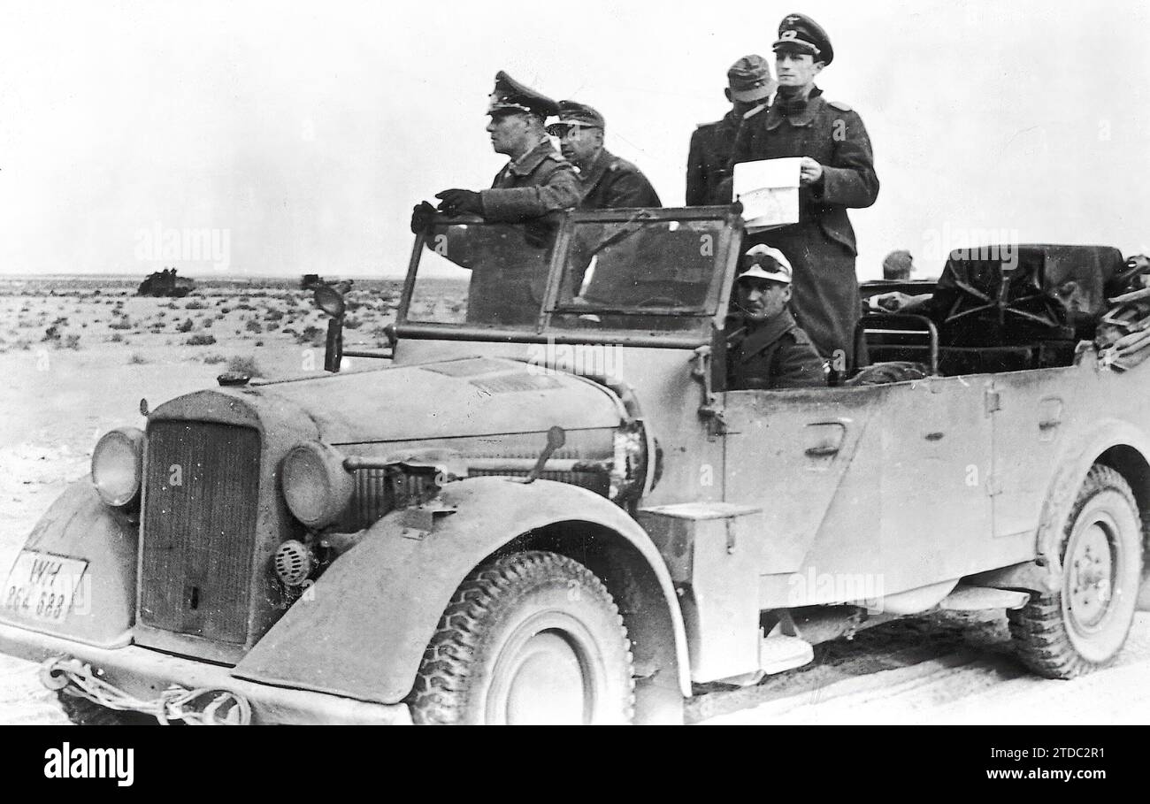 Afrique du Nord, 1942. La Seconde Guerre mondiale Le maréchal Erwin ...
