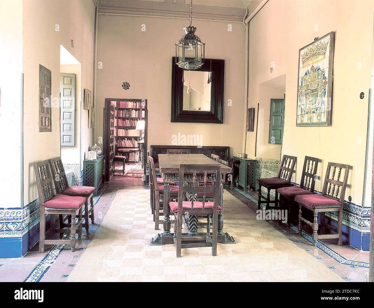 Toledo, décembre 1989. El Cigarral de Menores, propriété de Gregorio Marañón. Crédit : Album / Archivo ABC Banque D'Images
