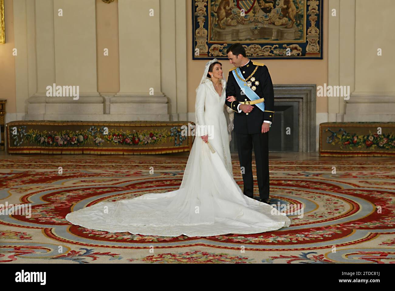 05/21/2004. Madrid 5-22-04.-mariage royal photos de famille.-photo Ernesto Agudo. Crédit : Album / Archivo ABC / Ernesto Agudo Banque D'Images