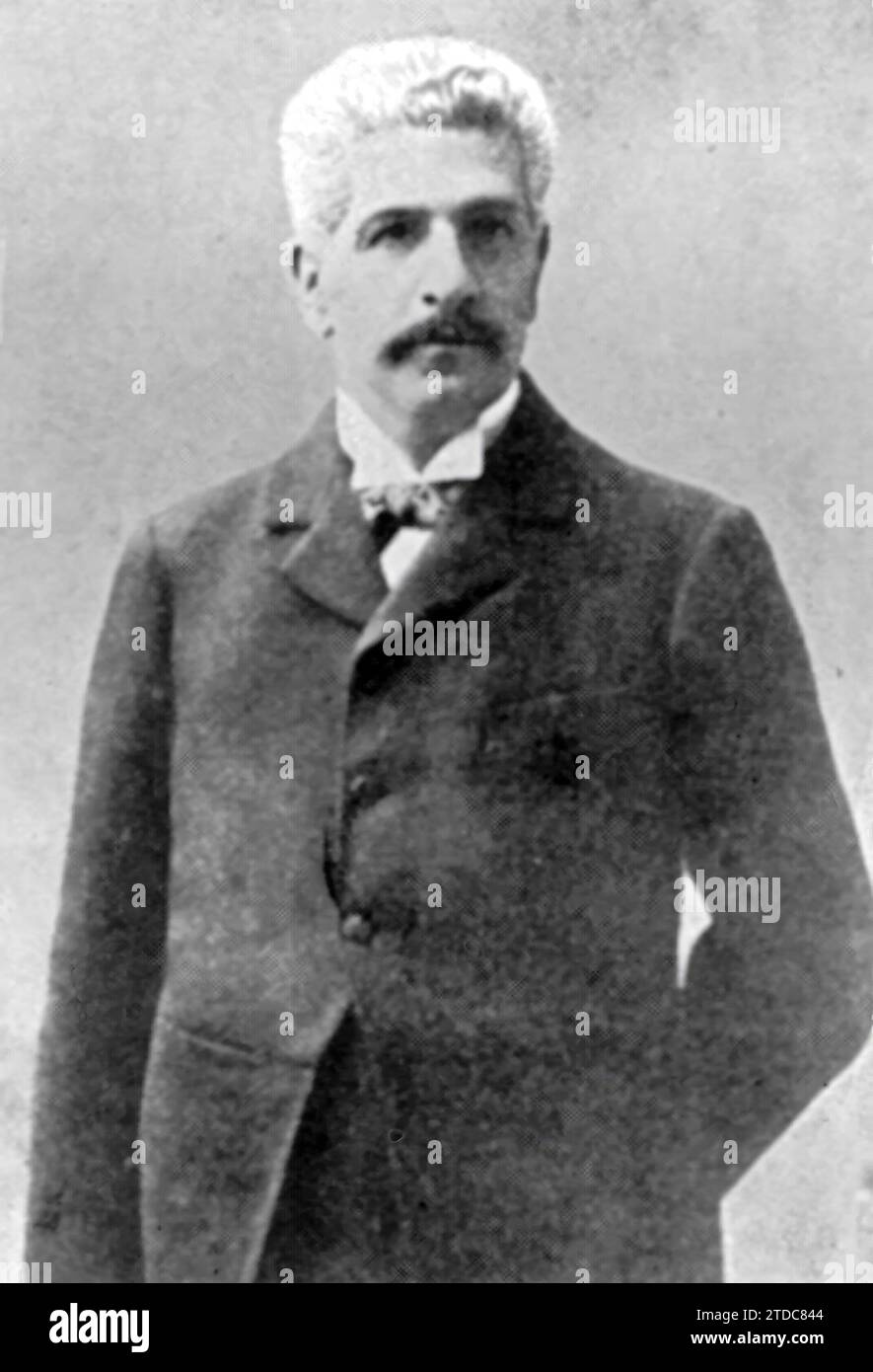 12/31/1905. Portrait de M. Pedro Montt. Crédit : Album / Archivo ABC Banque D'Images