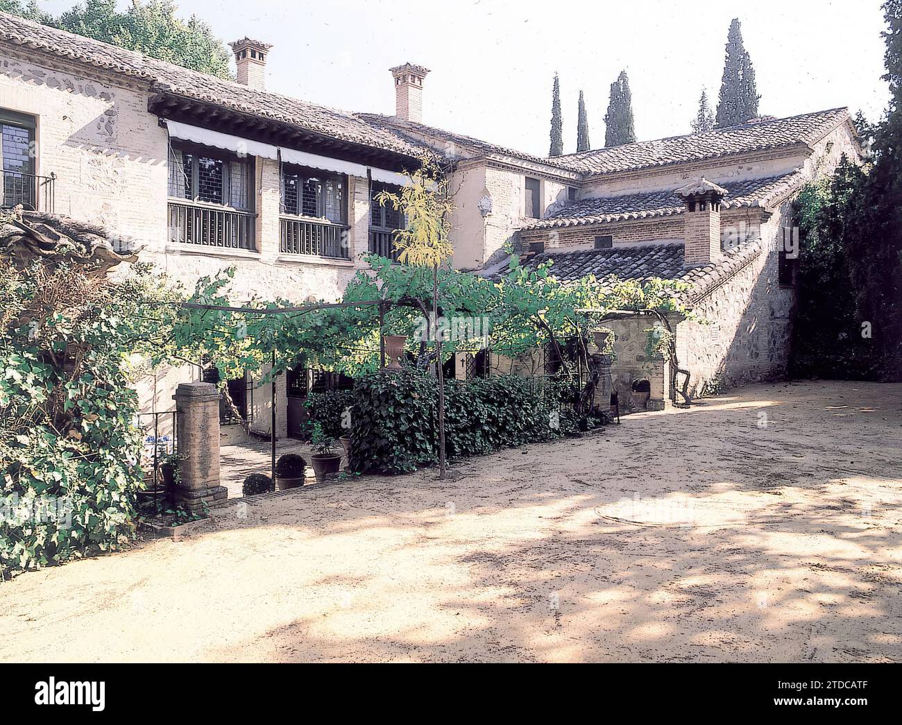 Toledo, décembre 1989. El Cigarral de Menores, propriété de Gregorio Marañón. Crédit : Album / Archivo ABC Banque D'Images