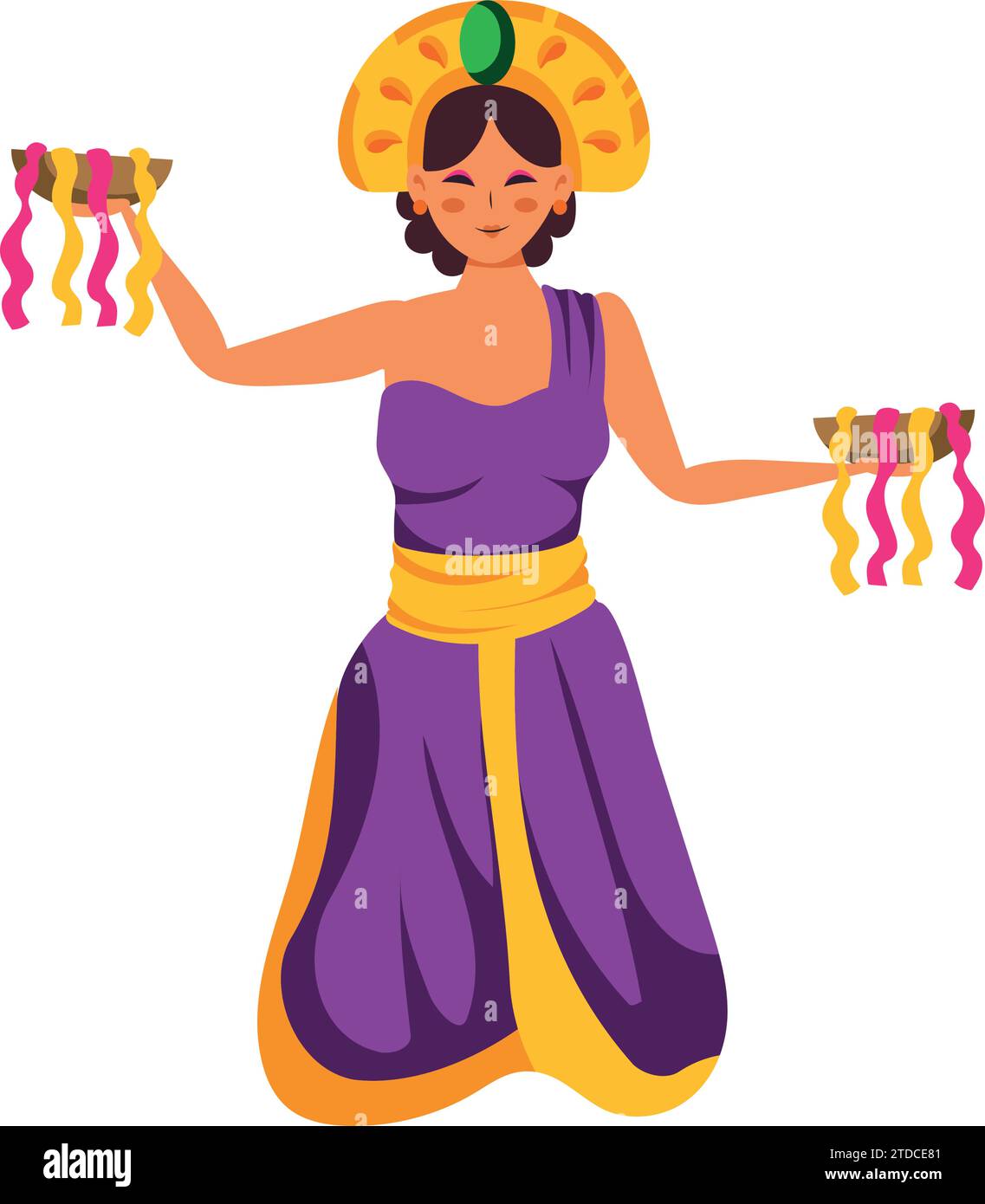 tari kecak danseur traditionnel Illustration de Vecteur