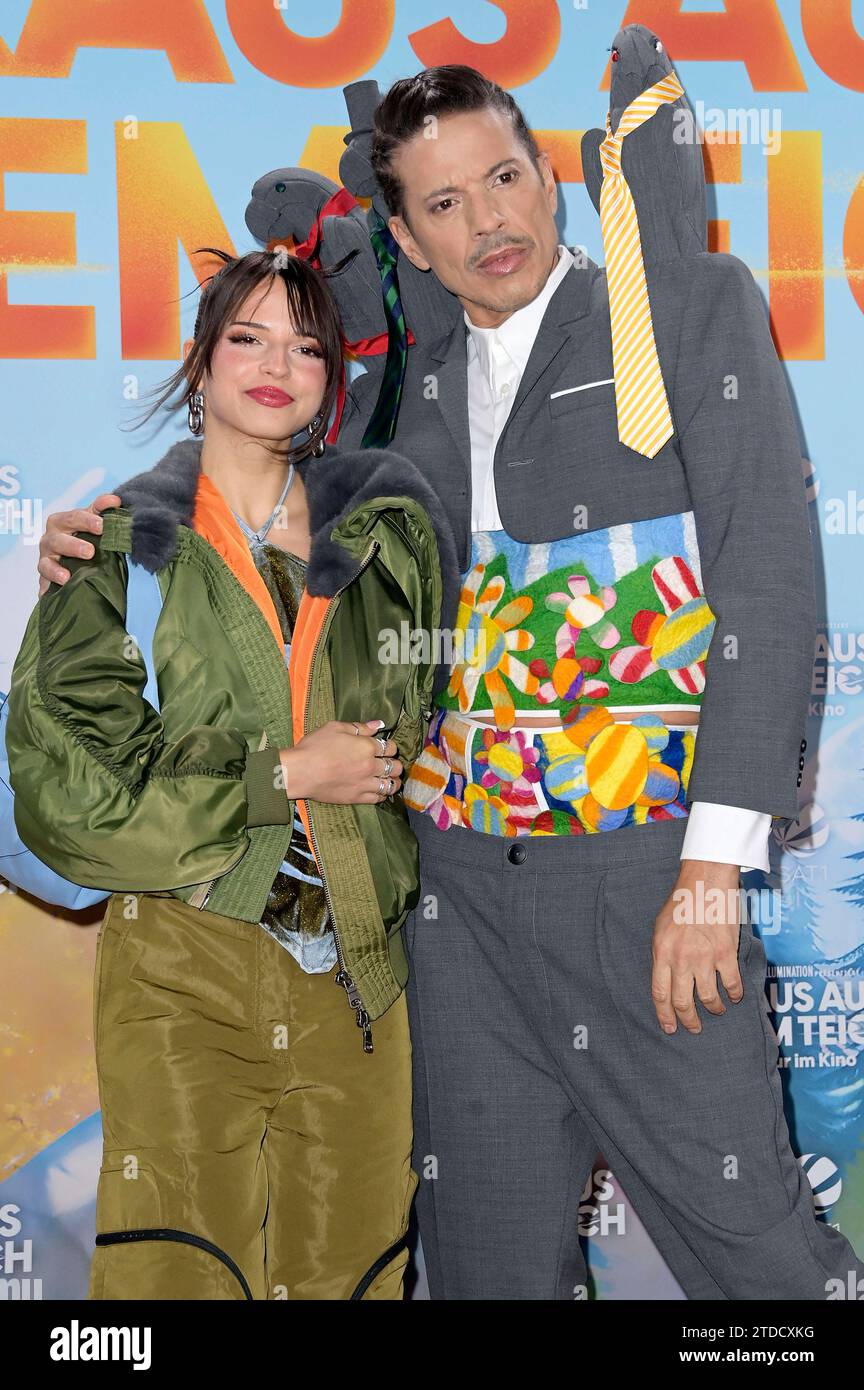 Nina Chuba und Gonzalez BEI der Premiere des Animationsfilms Raus