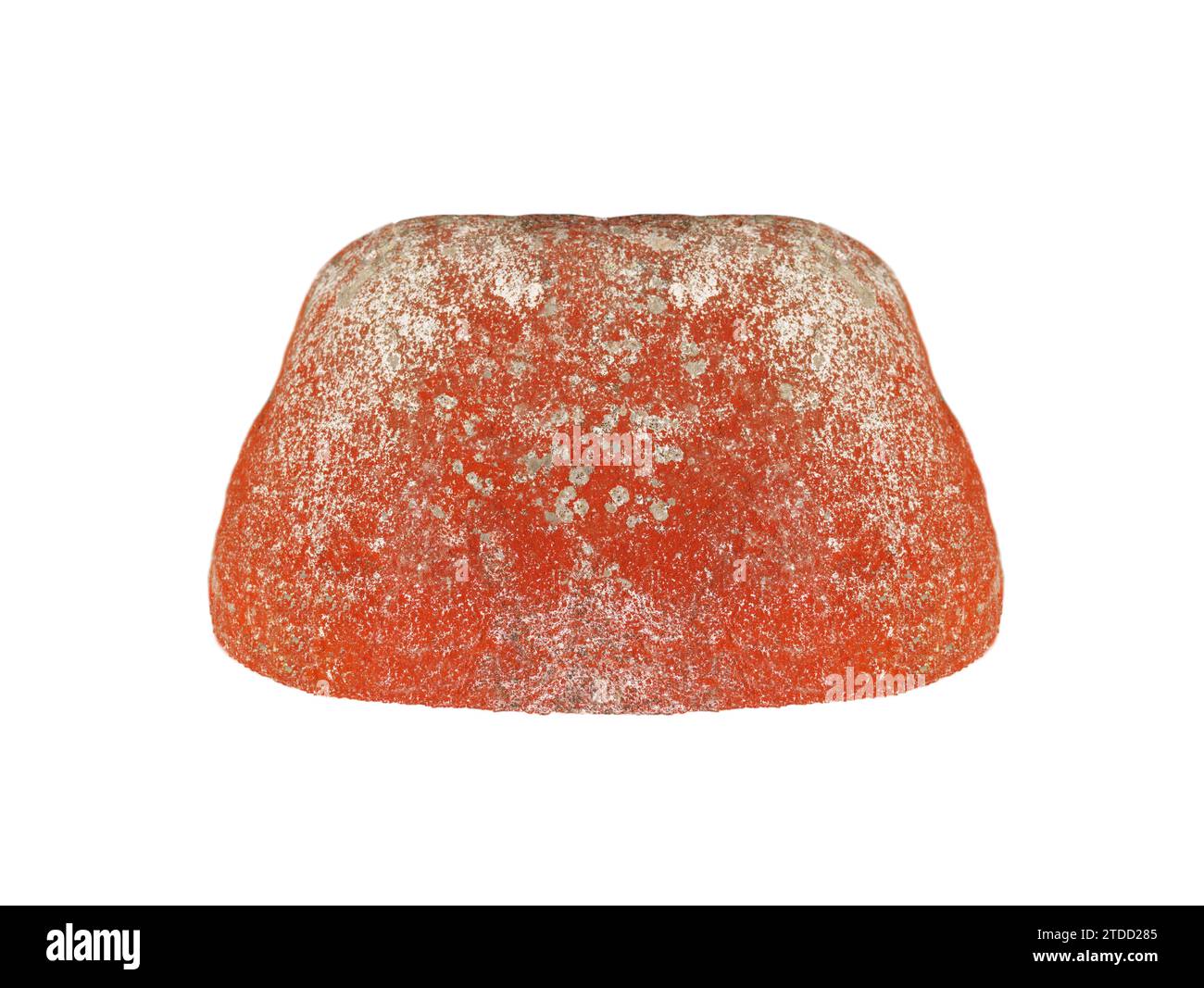 grosse pierre rouge isolée sur fond blanc Banque D'Images