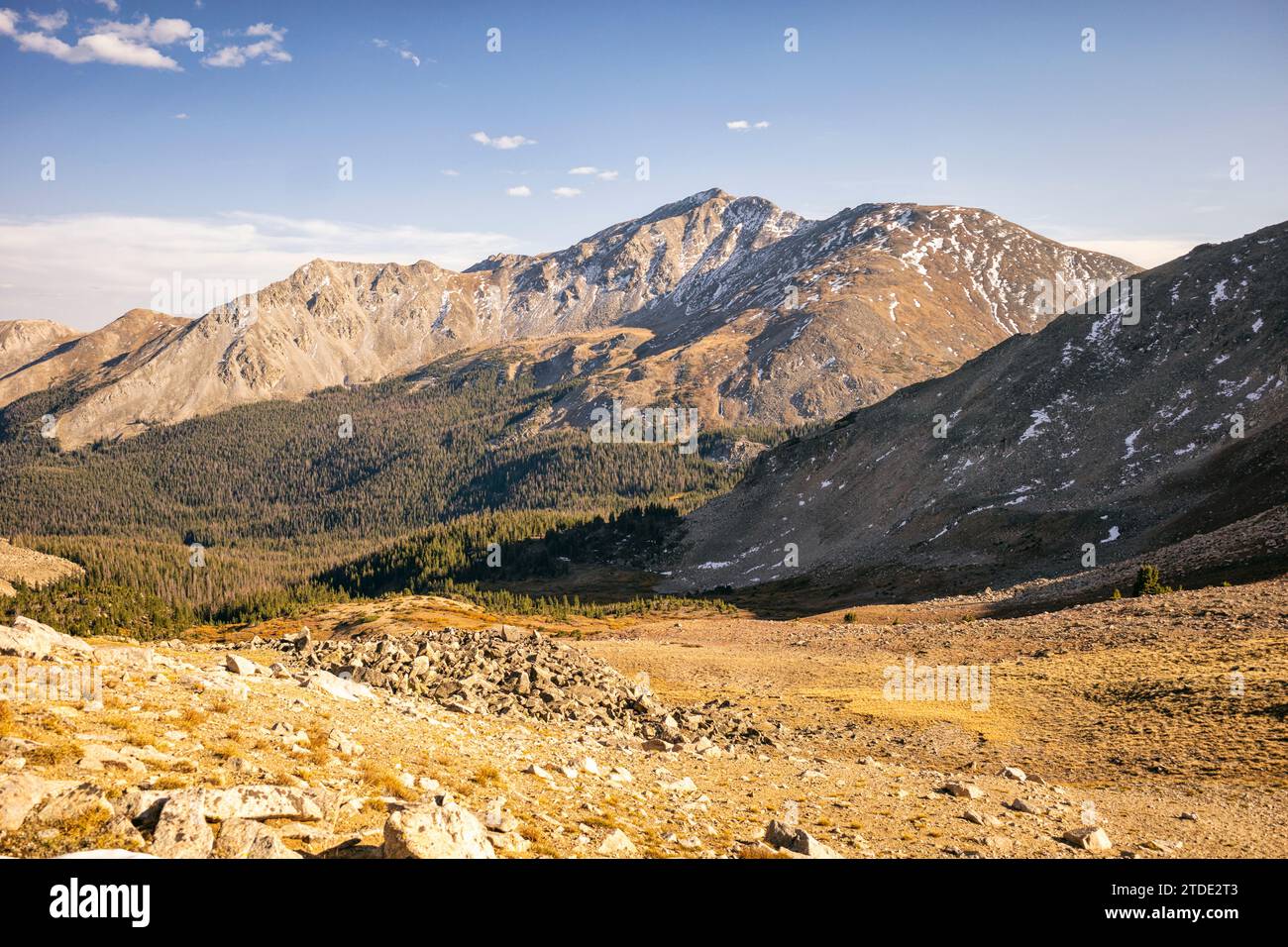 Paysage dans la région sauvage de Collegiate Peaks, Colorado Banque D'Images