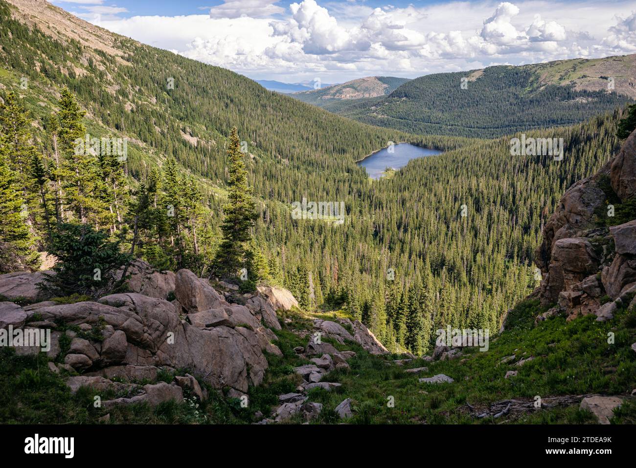 Timberline Lake dans la nature sauvage de Holy Cross, Colorado Banque D'Images
