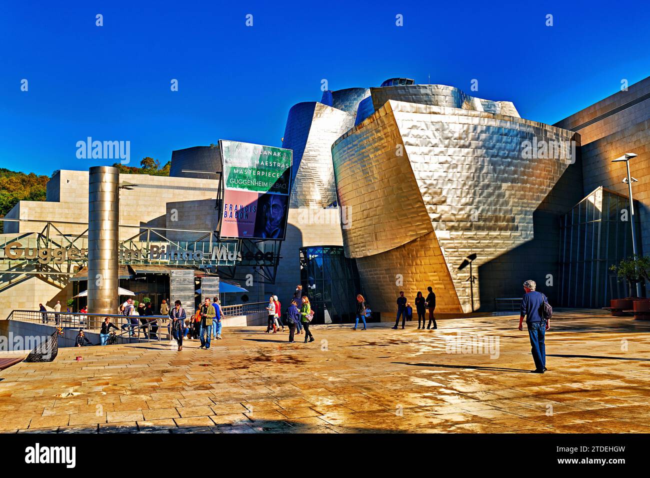 Bilbao Biscaye Espagne. Musée Guggenheim Banque D'Images