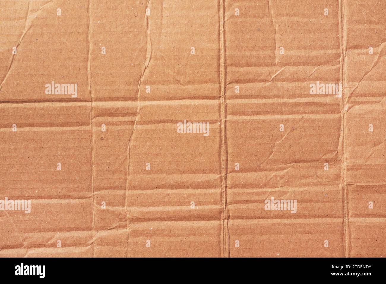 Texture et arrière-plan du papier carton froissé et froissé Banque D'Images