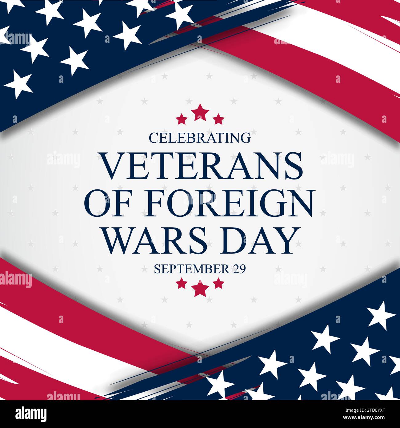 Vétérans nationaux du jour des guerres étrangères Illustration vectorielle de fond Illustration de Vecteur