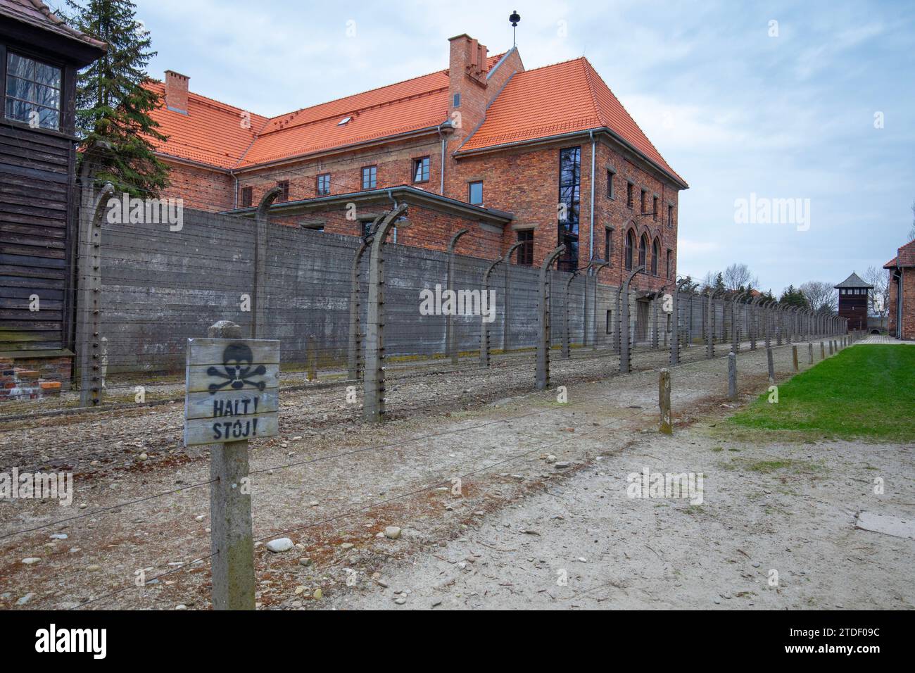 Auschwitz, camp de concentration, site du patrimoine mondial de l'UNESCO, Oswiecim, Pologne, Europe Banque D'Images