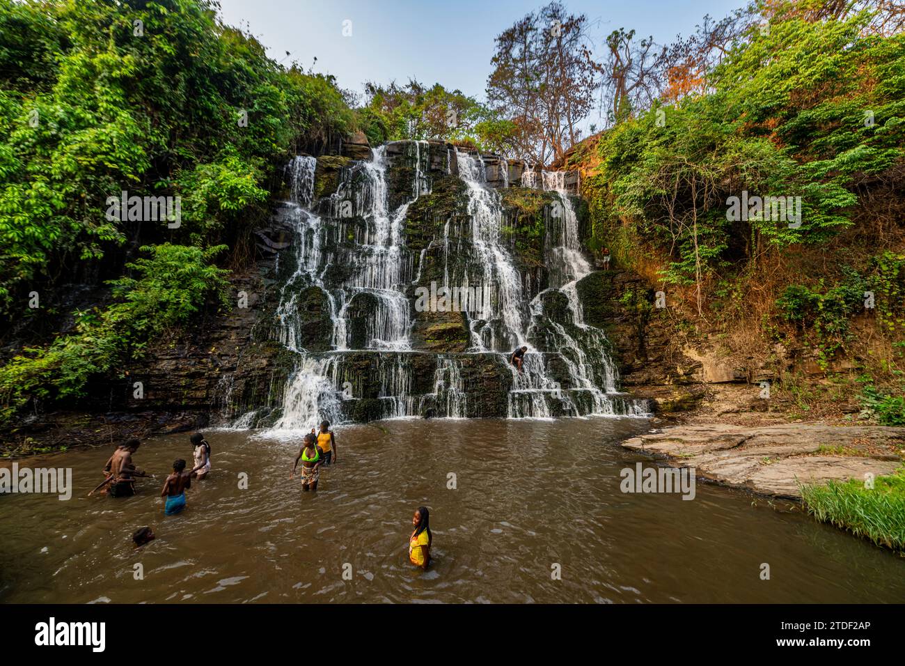 Musseleje waterfalll, Malanje, Angola, Afrique Banque D'Images