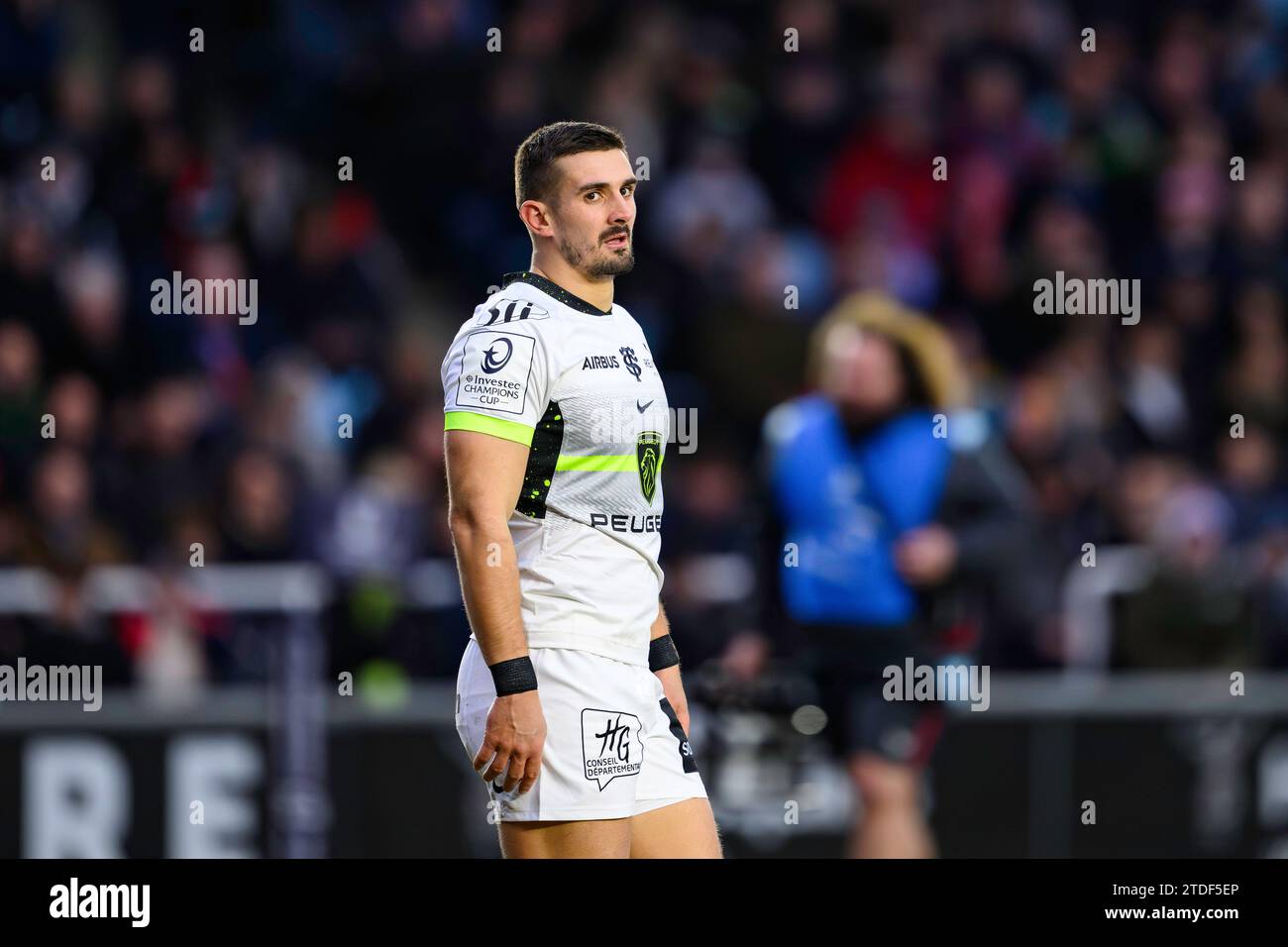 LONDRES, ROYAUME-UNI. 17 décembre 2023. Lors de Harlequins vs Stade Toulousain - Investec Champions Cup au Stoop Stadium le dimanche 17 décembre 2023. LONDRES ANGLETERRE. Crédit : Taka G Wu/Alamy Live News Banque D'Images