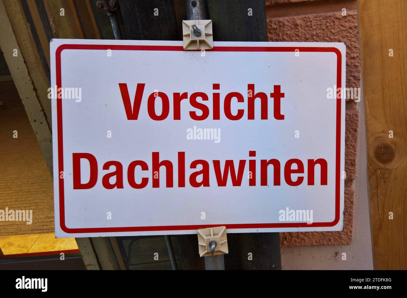 Dachlawinen-Warnschild Selbst Gestalten – Alu-Verbund-Schild 29x21 Cm Mit Eigenem Text/Bild | Verschiedene Größen & Befestigungsarten
