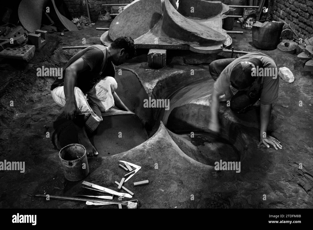 Mode de vie quotidien des dockyards du Bangladesh. Cette image a été prise à Dhaka, au Bangladesh, le 30 juillet 2022. Banque D'Images