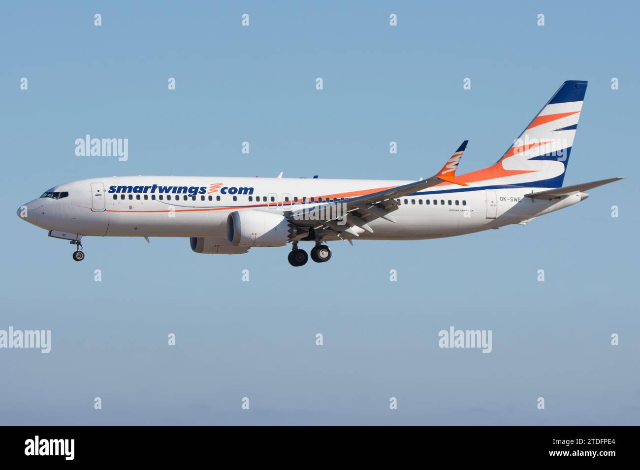 Boeing 737 MAX de la compagnie SmartWings Banque D'Images