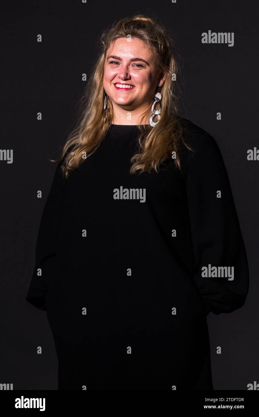 Edimburgh, Écosse. 18 août 2018. La poète Hannah Jane Walker assiste à une séance photo lors du Festival international du livre d'Édimbourg, le 18 août 2018 Banque D'Images