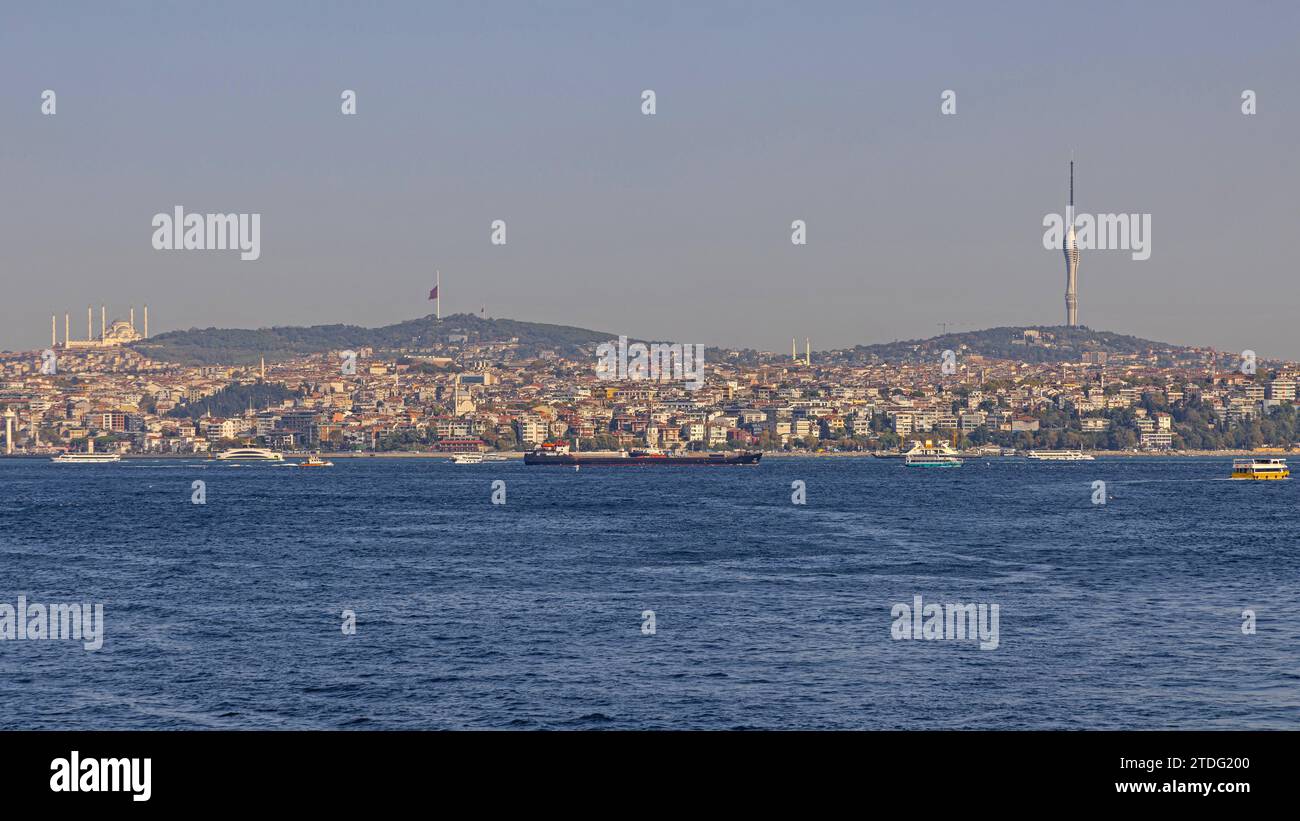 Côté asiatique d'Istanbul Turquie CityScape Moyen-Orient Banque D'Images
