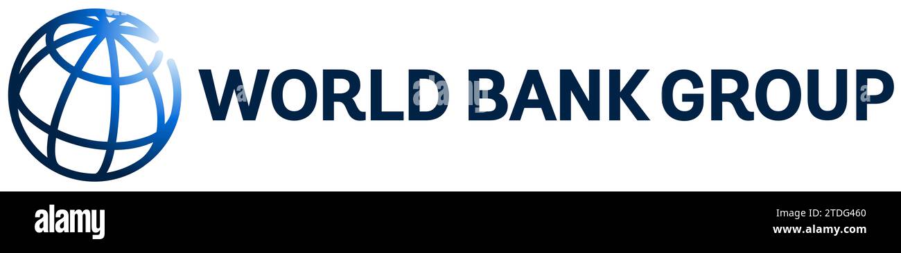 Logo du Groupe de la Banque mondiale Banque D'Images