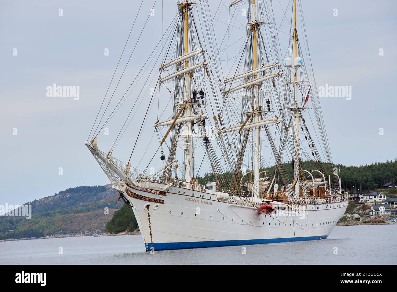 Statsraad Lemkuhl un voilier barque à trois mâts Banque D'Images